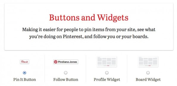 Pinterest Unternehmensprofile Buttons Widgets