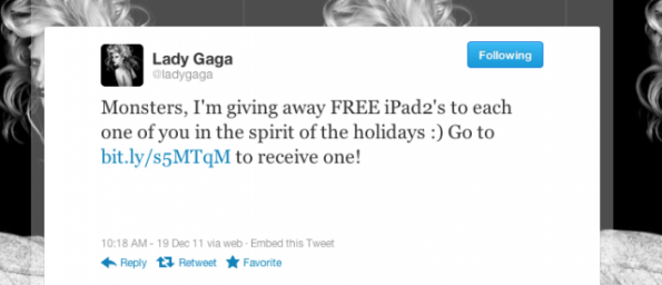 Twitter Hack Lady Gaga