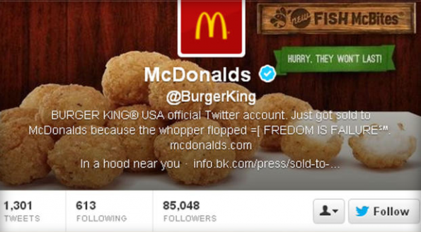 Twitter Hack McDonalds