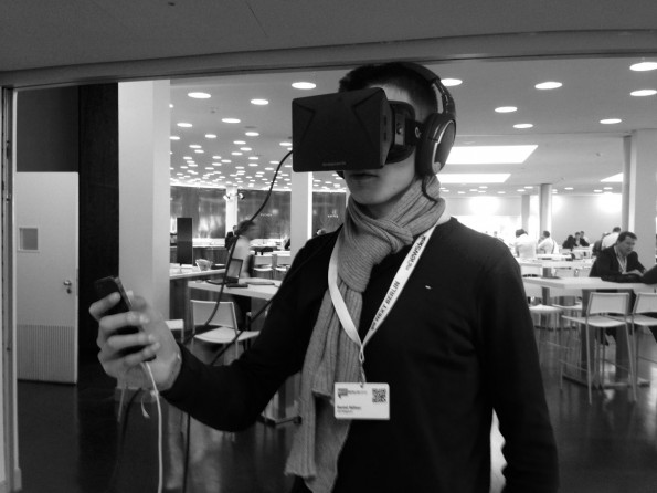 The virtual reality glasses Oculus Rift is tested by colleague Daniel Huefner His conclusion:.? Refreshingly new, but well worth two billion dollars (Photo: t3n) 