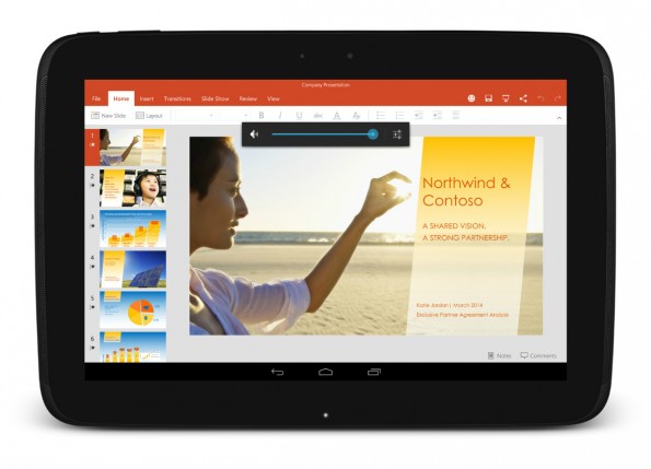  Microsoft apps soon . Many Android Tablets (Photo: Microsoft) 