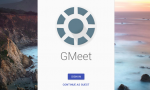 Login für GMeet derzeit nur für Google-Mitarbeiter möglich. (Screenshot: Florian Kiersch/Google)