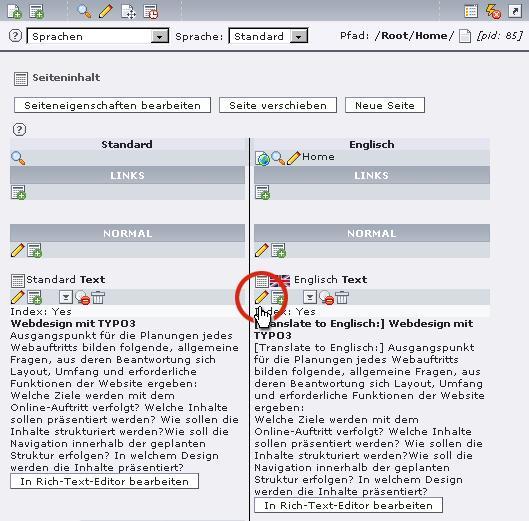 Die kopierten Inhalte in der neuen Sprachversion sind durch „[Translate to ...]“ gekennzeichnet.