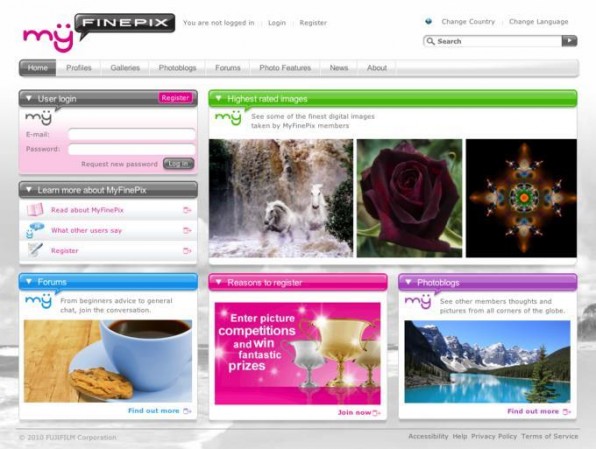 Die MyFinePix-Community ist der beste Beweis dafür, dass Drupal auch den Umgang mit vielen  Bildern beherrscht.