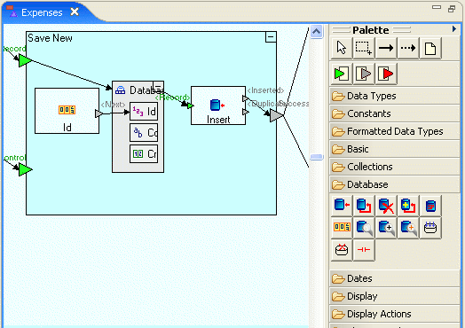 Tersus_palette Screenshot von Tersus Studio