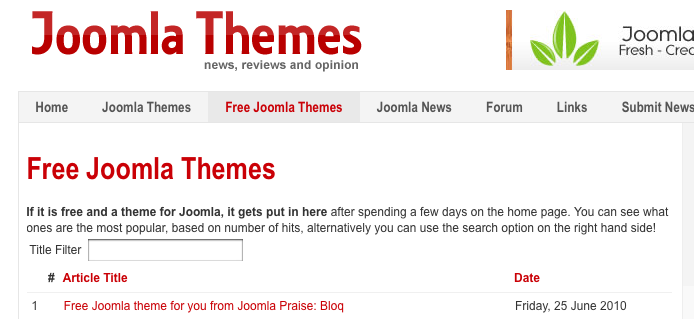 Joomla Templates: Aus England kommen zahlreiche freie Templates.