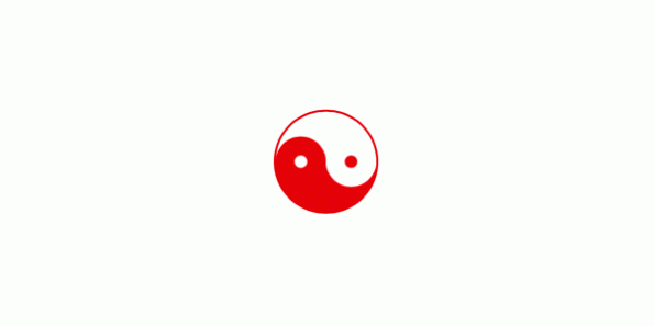 Mit CSS erzeugtes Yin Yang