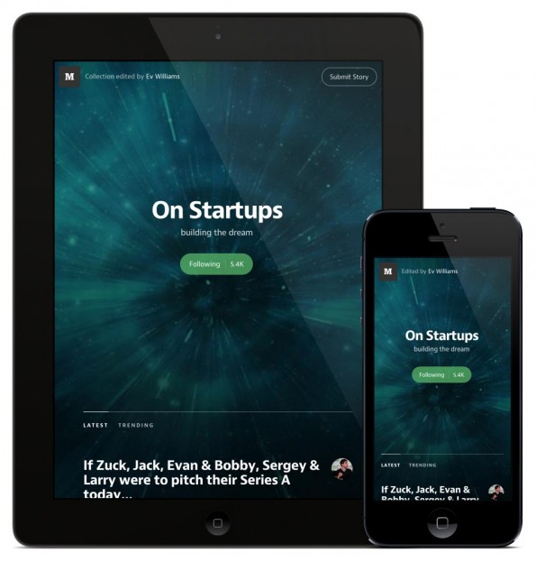 Medium 1.0: Sammlungen können jetzt besser kuratiert werden. (Bild: Medium)