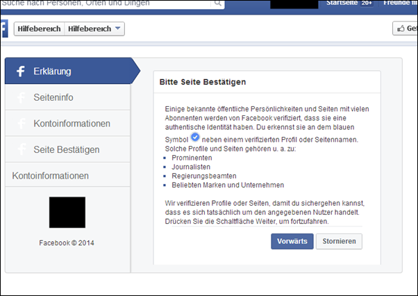 Facebook-Betrug: Kriminelle erklären den Verifizierungsprozess. (Screenshot: Mimikama)
