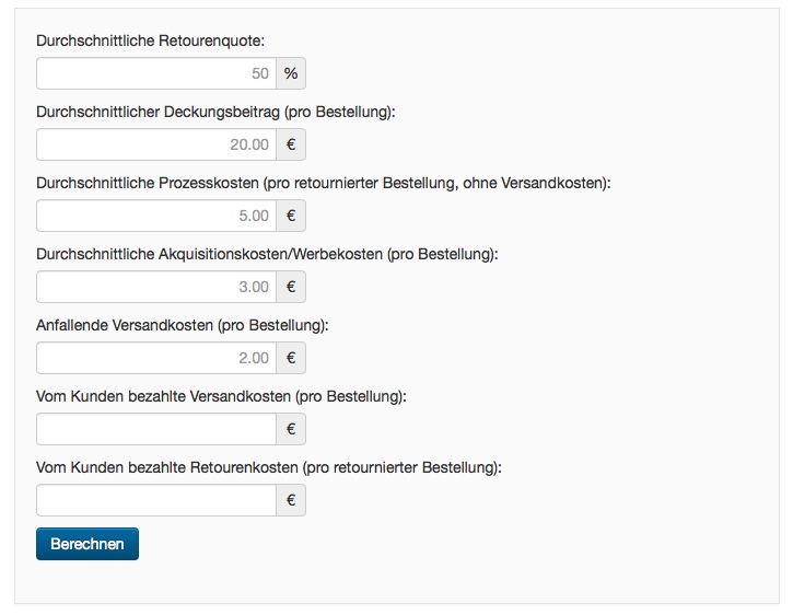 Retourenkosten berechnen oder nicht? Kostenloser ...