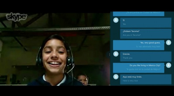 Skype Translator Preview: Echtzeit-Übersetzer im Test. (Screenshot: Microsoft/YouTube)