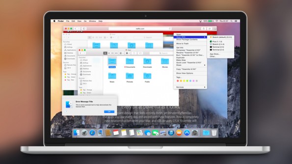 OS X Yosemite: Wie viel ihr für das UI-Kit bezahlt, bleibt euch überlassen. (Screenshot: yosemiteui.com)