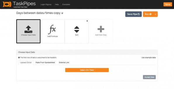 TaskPipes soll die Arbeit mit Tabellen erleichtern. (Screenshot: TaskPipes)