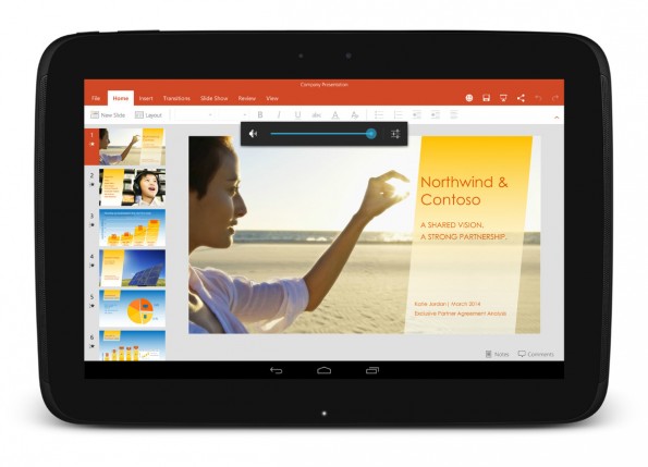 Microsoft-Apps bald auf vielen Android-Tablets. (Foto: Microsoft)