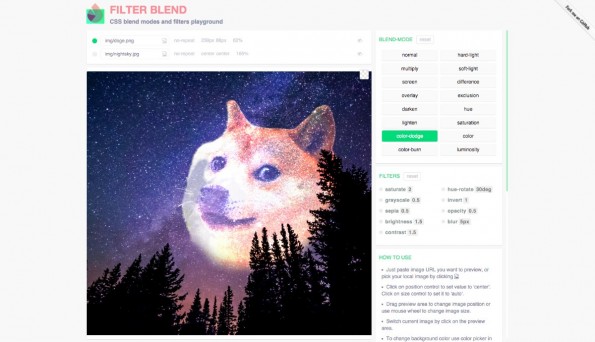 Filter Blend: Die Web-App macht durchaus Spaß. (Screenshot: ilyashubin.github.io/FilterBlend/)