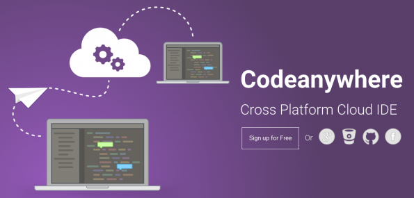 (Screenshot: codeanywhere.com)