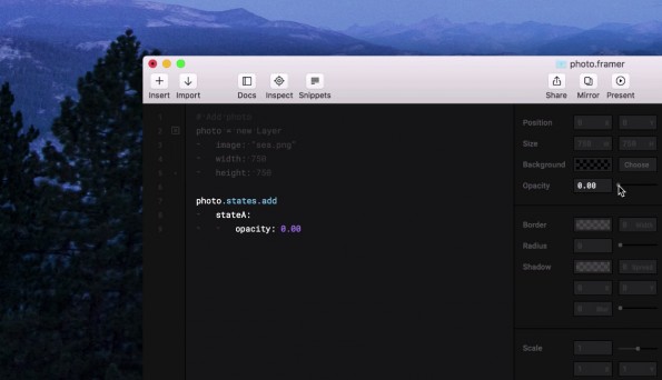 Prototyping-Tool: Vor allem das neue Auto-Code-Feature ist spannend. (Screenshot: Framer)