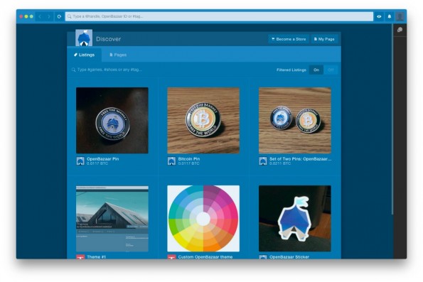 OpenBazaar ist eine dezentrale Handelsplattform auf Peer-to-Peer-Basis. (Screenshot: OpenBazaar)