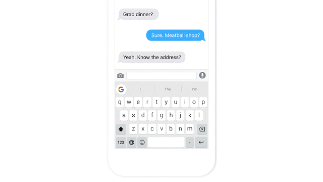 So funktioniert Googles iOS-Tastatur Gboard. (Bild: Google)
