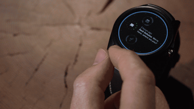 Die Smartwatch von LG lässt sich dank Project Soli per Gesten steuern. (Bild: AndroidPolice)