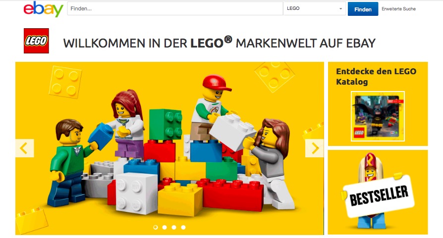 Ebays Partnerprogramm für Marken startet Lego-Markenwelt