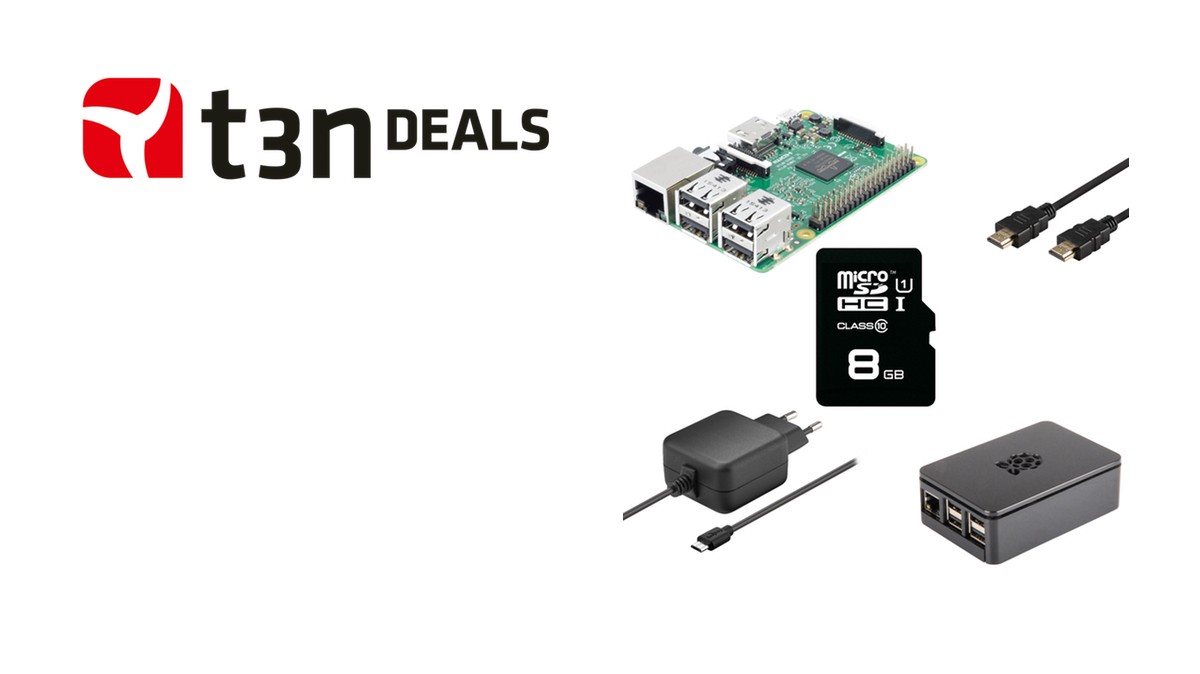 t3n-Deal des Tages: Raspberry-Pi-3-Multimedia-Bundle heute für 55 Euro!