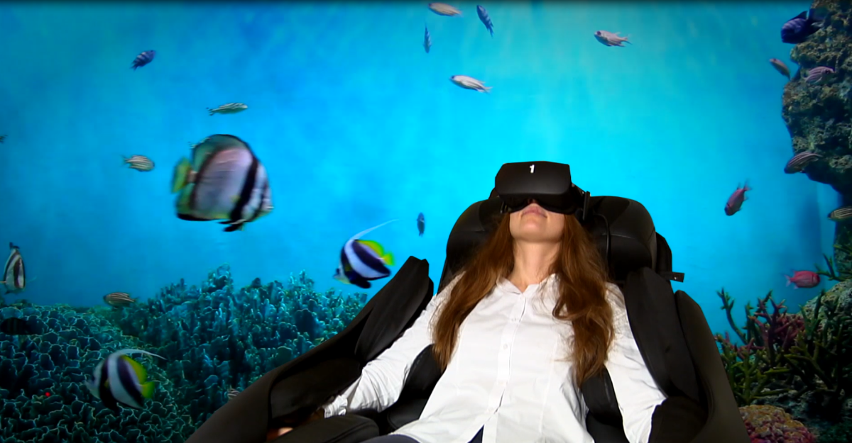 Entspannung 4.0: Massage-Sessel mit Virtual Reality