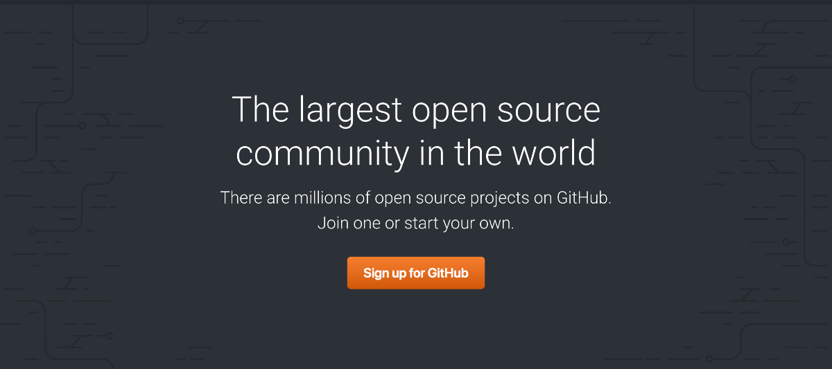 Github habe die weltweit größte Open-Source-Community. Ist aber selber nicht Open-Source. (Screenshot: Github/t3n.de)