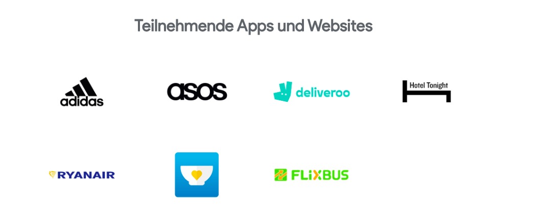 Diese Websites und Apps unterstützen Google Pay. (Screenshot: Google)