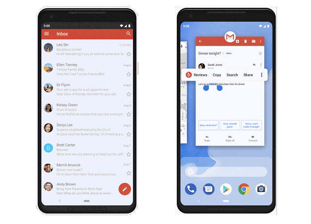 Das ist die neue Navigation. (Bild: Google)