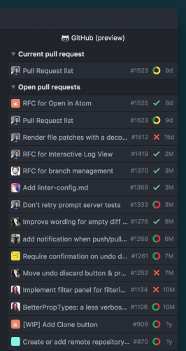 Die Github-Integration soll in Zukunft alle offenen Pull-Requests anzeigen. (Screenshot: Github)