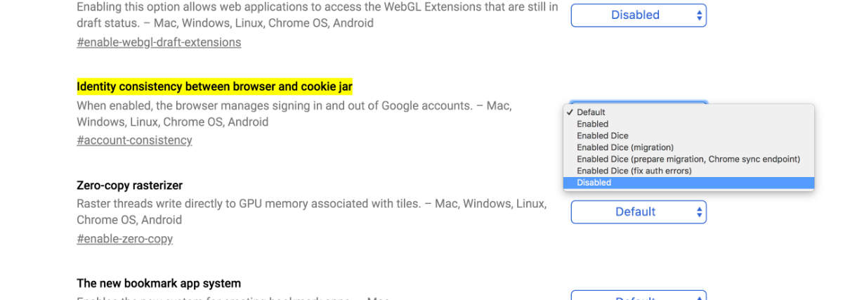 Immerhin: Die Änderungen könnt ihr in Chrome deaktivieren. (Screenshot: Chrome)