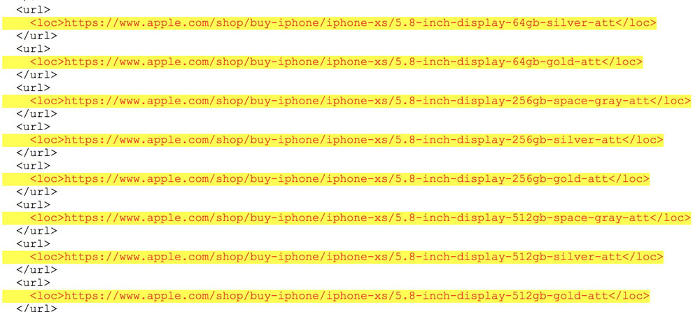 Die neuen iPhones werden mit mindestens drei Speicheroptionen angeboten. (Screenshot: 9to5Mac)