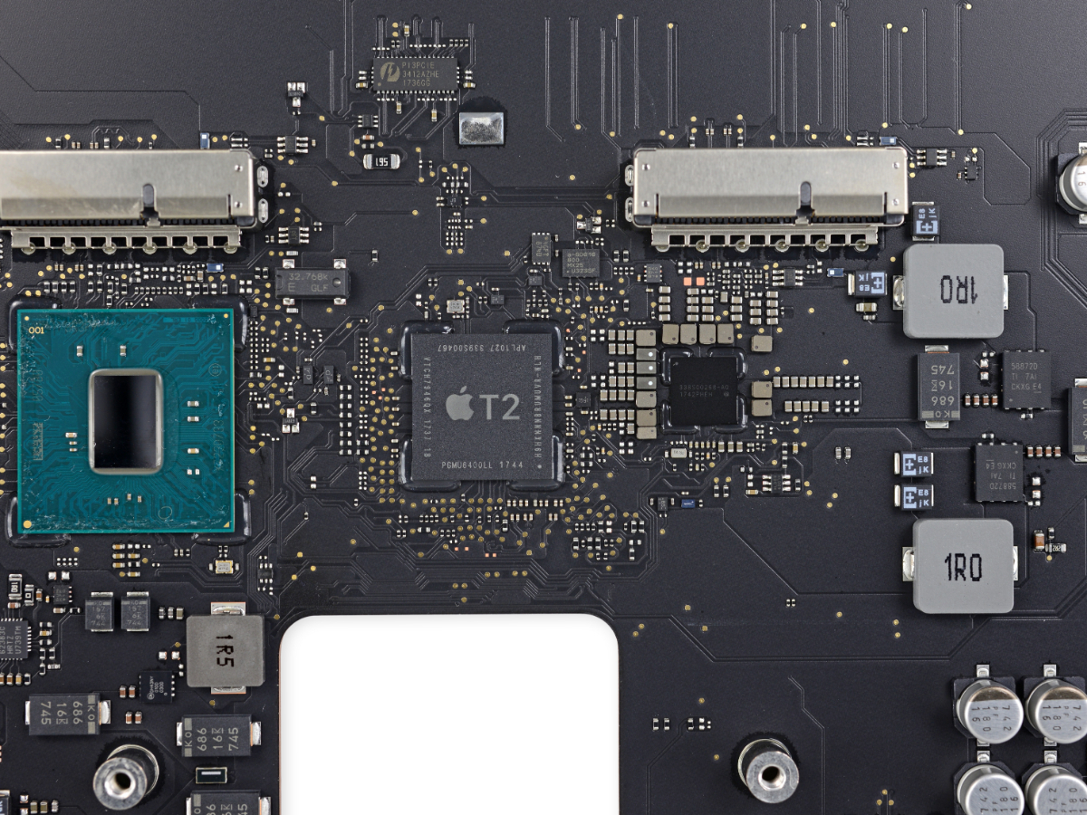 Der Apple T2-Chip dient auch zur Absicherung von Mac und Macbook. (Foto: iFixit)