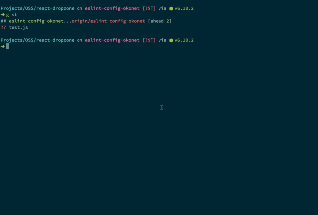 So einfach kann es sein schön zu programmieren. Oder einem Tool die Aufgabe zu überlassen. Lint-Staged mit Husky in Aktion. (Screenshot: GitHub/Okonet)