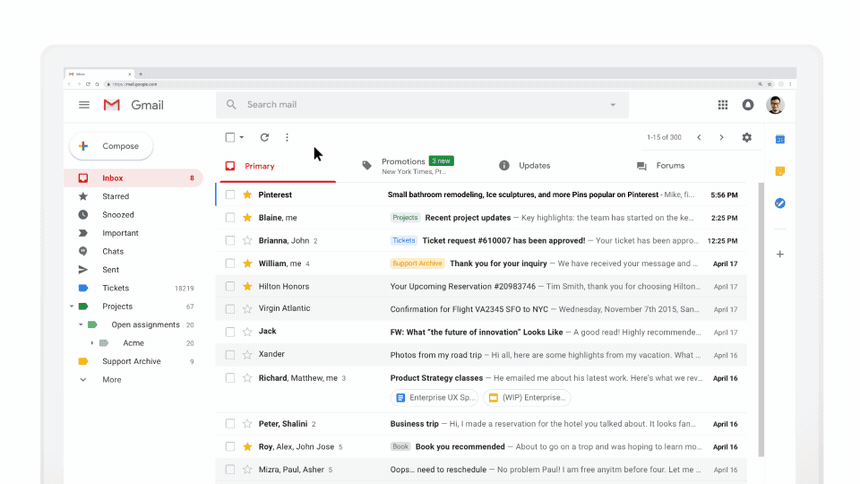AMP for E-Mail von Google