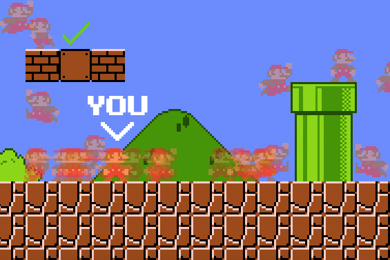 Büro-Challenge: Hier könnt ihr Super Mario im Multiplayer spielen