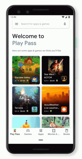 Google Play-Pass für Games und Apps