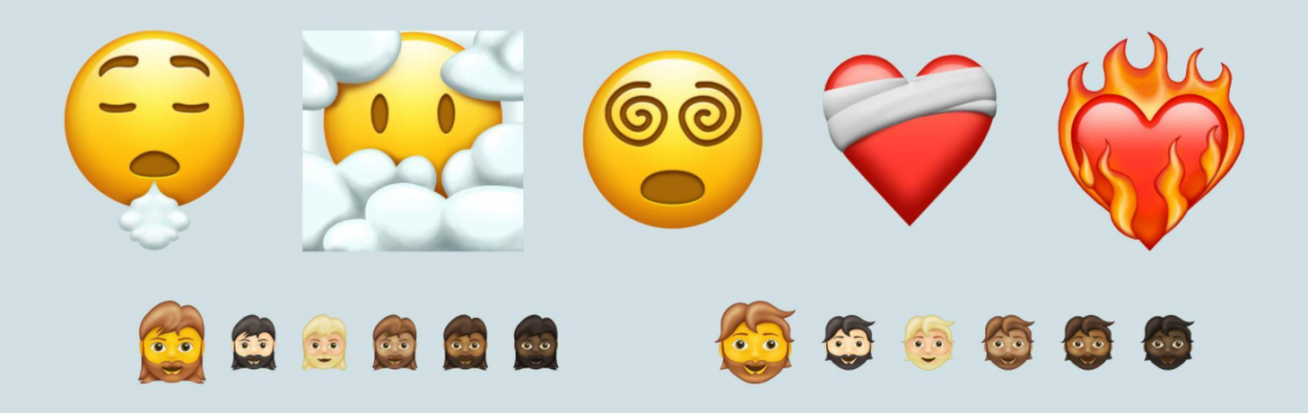 Brennendes Herz und Hipster-Bart: Diese Emojis kommen 2021 auf eure Smartphones
