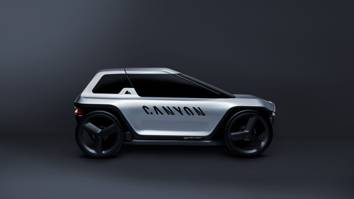 Auto und E-Bike in einem: das Future Mobility Concept von Canyon
