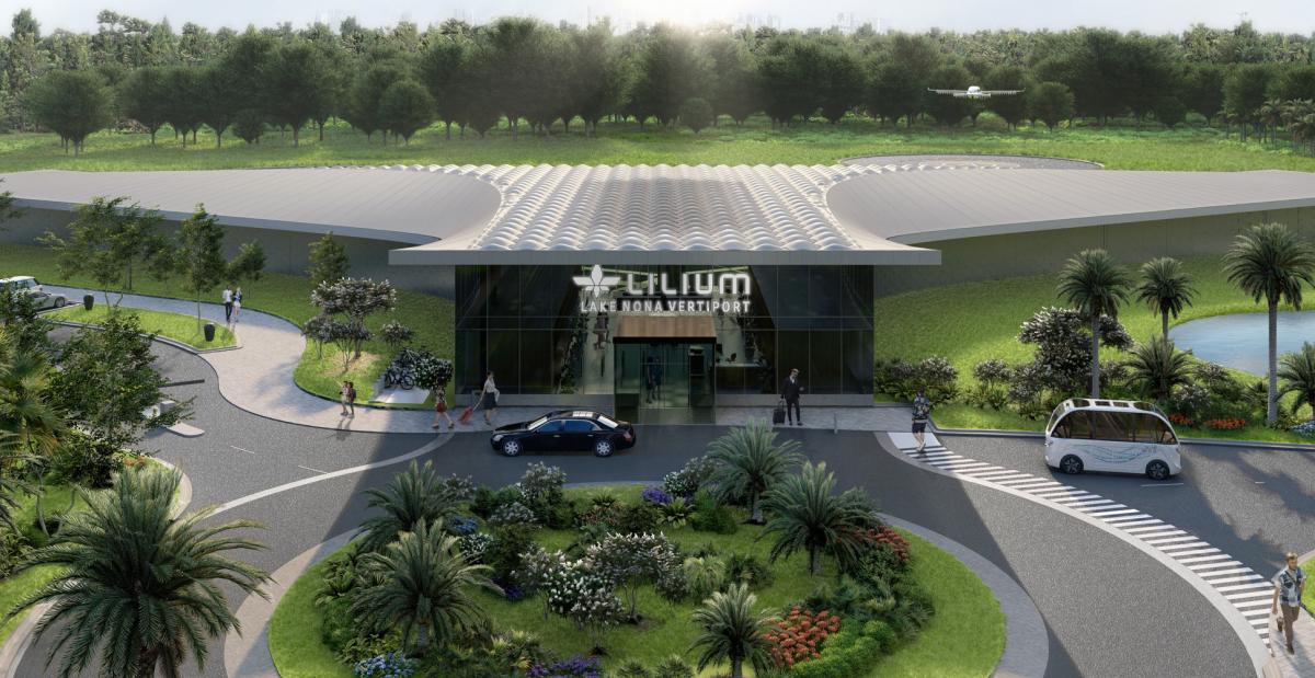 Münchner Flugtaxi-Startup Lilium plant Vertiport in futuristischer Smart-City in Florida