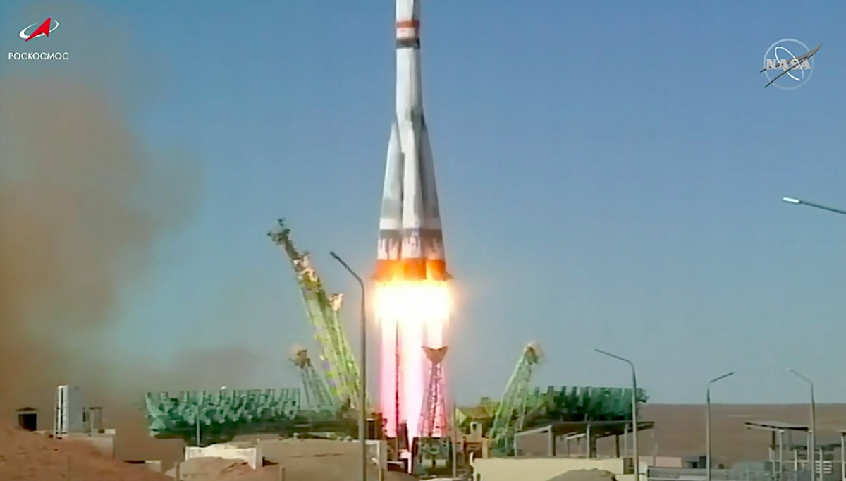 Russland schlägt USA: Filmcrew in Richtung ISS gestartet