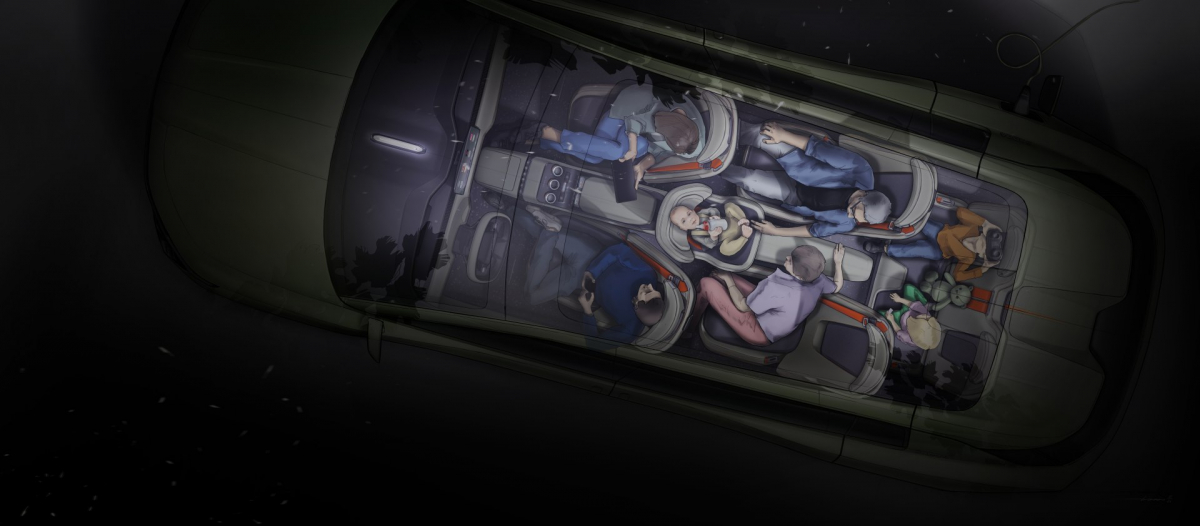 Skoda zeigt Innenraum-Zeichnung von Concept-Car Vision 7S
