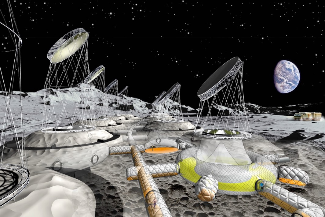 Europäische Raumfahrtbehörde zeigt aufblasbare Mondstation