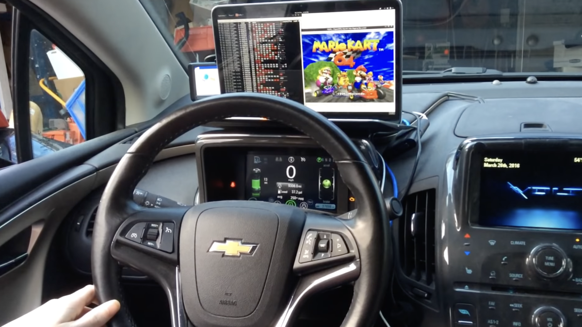 With this emulator you can use your car as a Mario Kart controller