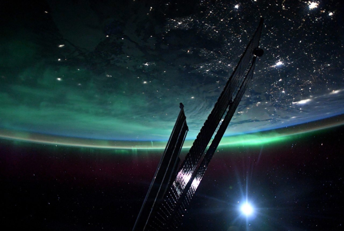 This is what the Northern Lights look like from the ISS