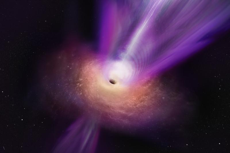 Black hole and cosmic jet: researchers succeed in taking a unique picture