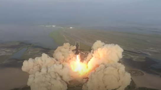 The rocket took off – but only briefly