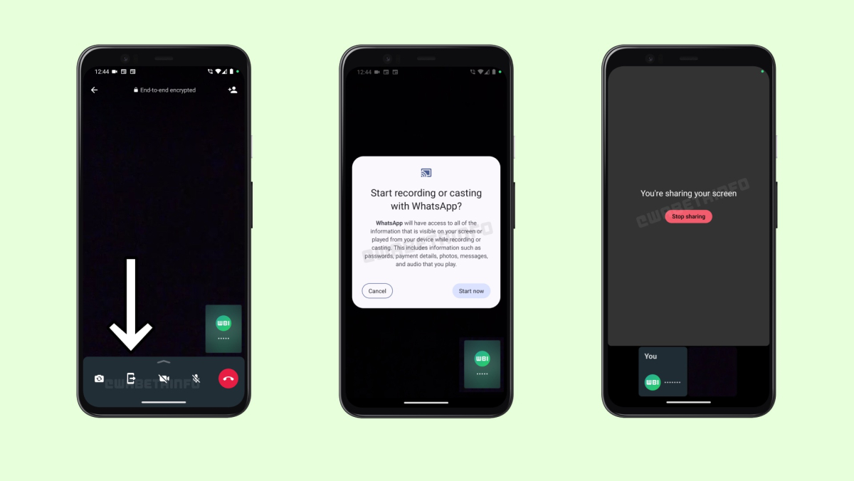 Soon you can share your screen via Whatsapp