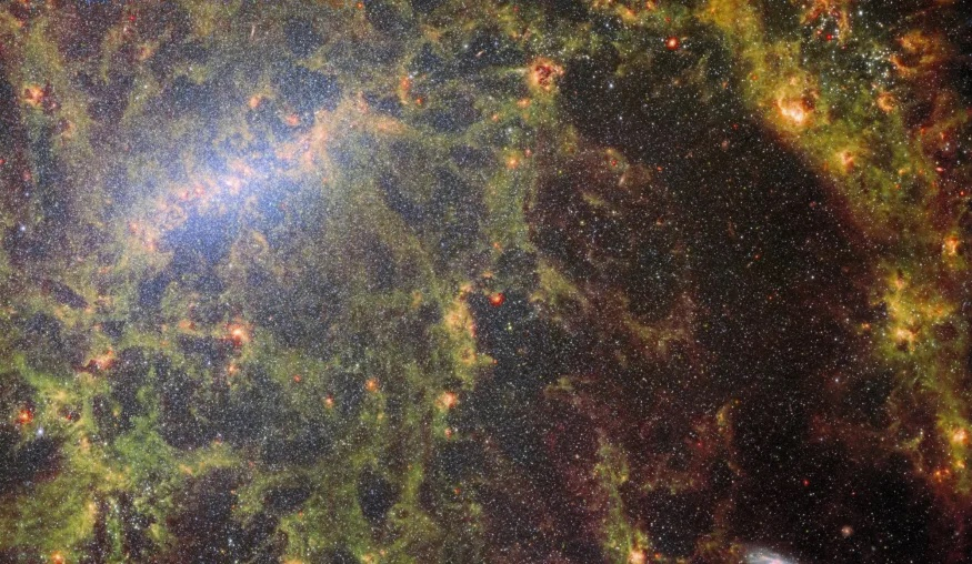James Webb telescope shows stars forming in the constellation Virgo